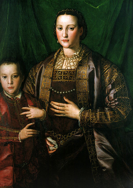 Francesco I de’ Medici with his mother Eleonora di Medici