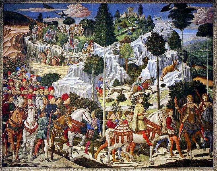 the journey of the magi' frescoes by benozzo gozzoli